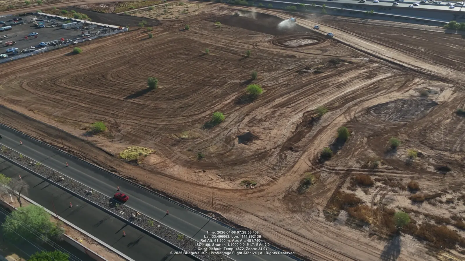 Scottsdale and Pima Road site during early construction