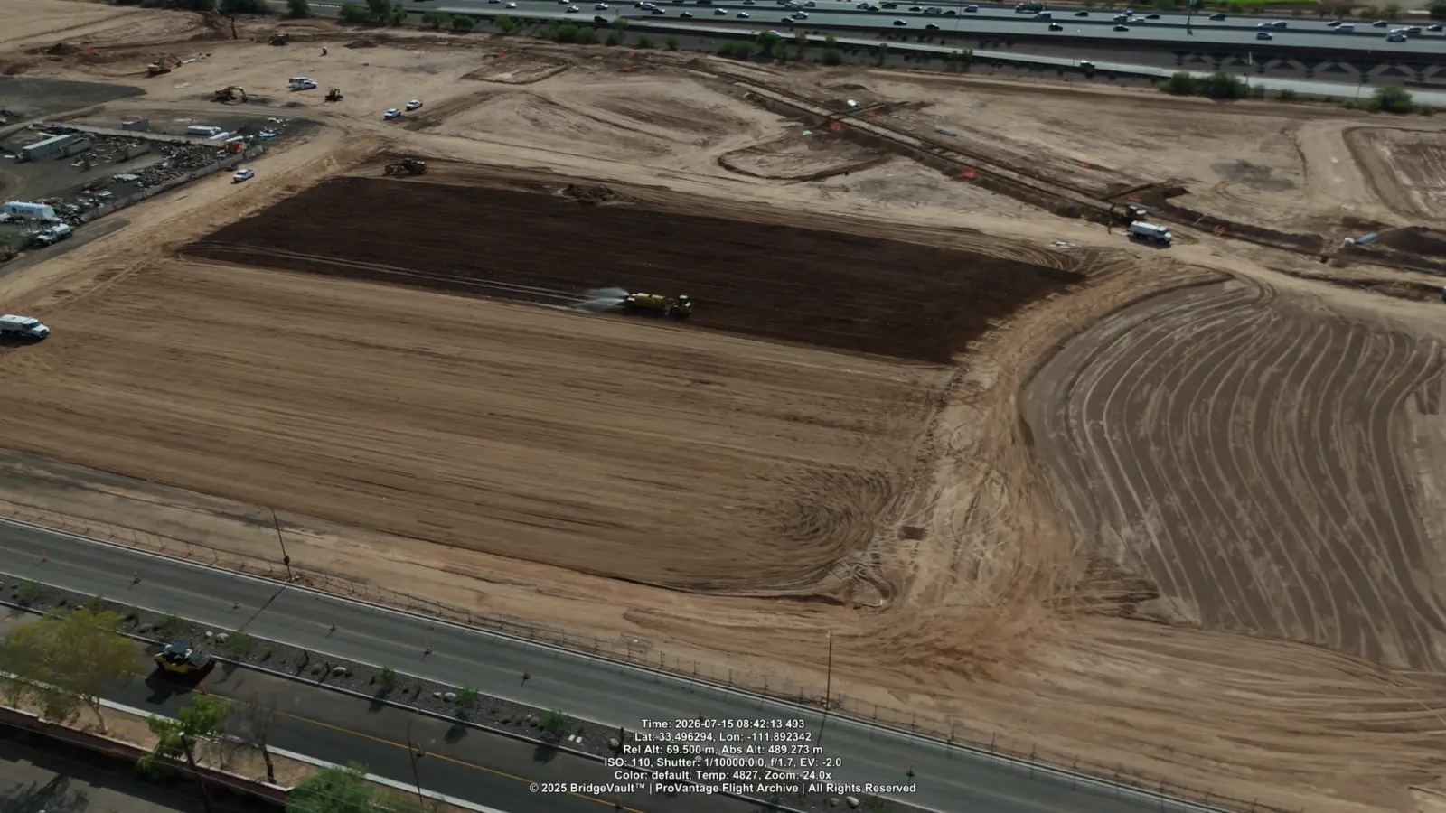 Scottsdale and Pima Road site during later construction